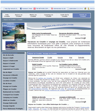 Site avec des annonces Adsense sur les voyages en Croatie Site avec des annonces Adsense sur les voyages en Croatie